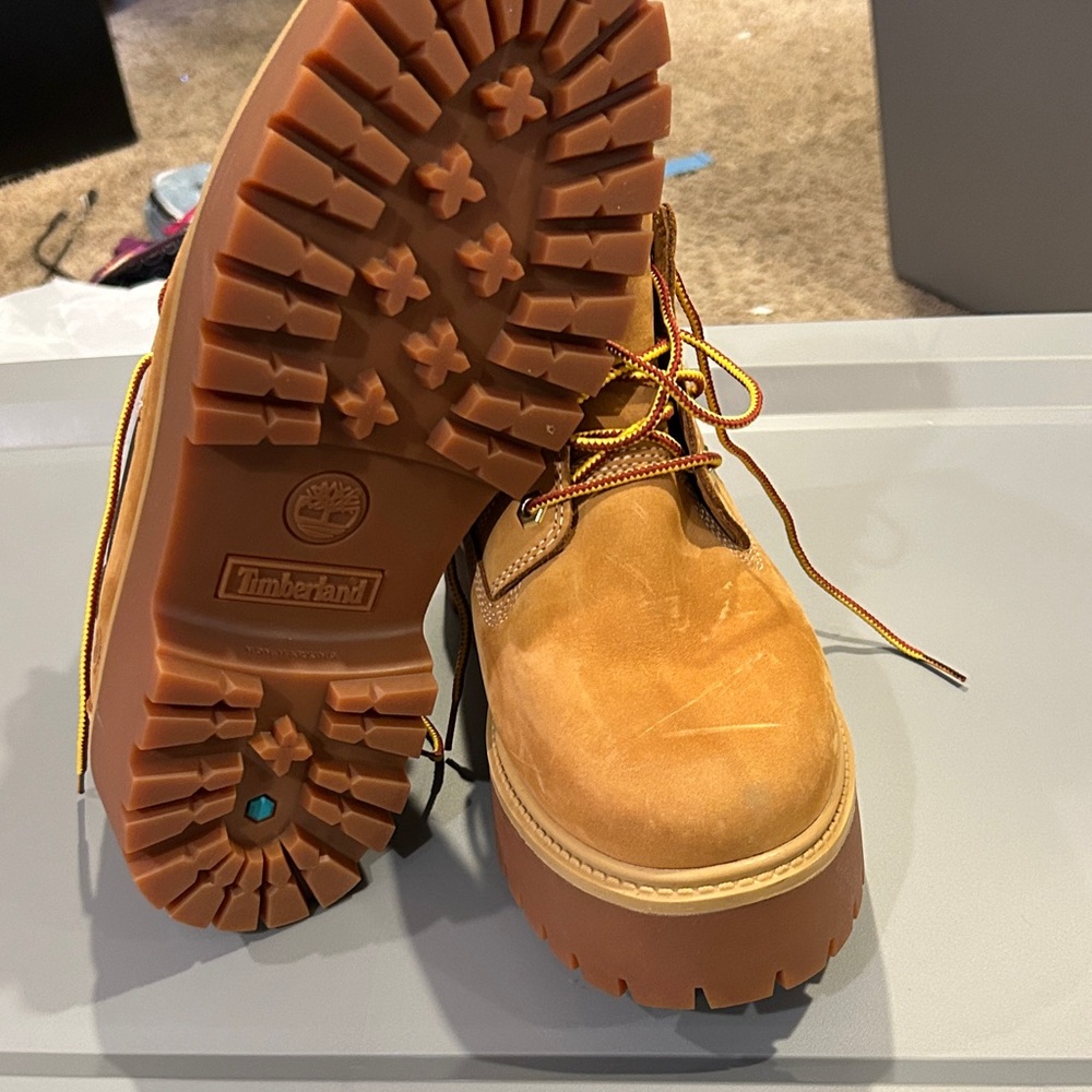 Timberland Light Brown Leather Boots